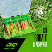 Isca Artificial Black Pearl Kit Robalo 19 Iscas + 12 Jigs