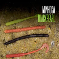 Kit Minhoca Soft Black Perl C/ Cores Sortidas - 5 Unidades