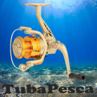 Molinete Ocean King King Life AB2000 Dourado - 3 rolamentos