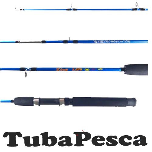 Vara p/ Molinete LZX King 15-30 lb 2 partes - 4' 5" (1,35 m)